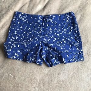 Banana republic floral side zip shorts